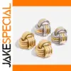 Stainless Steel Knot Earrings Model JDE0303017
