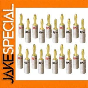 Premium 24K Gold-Plated Banana Plugs Set