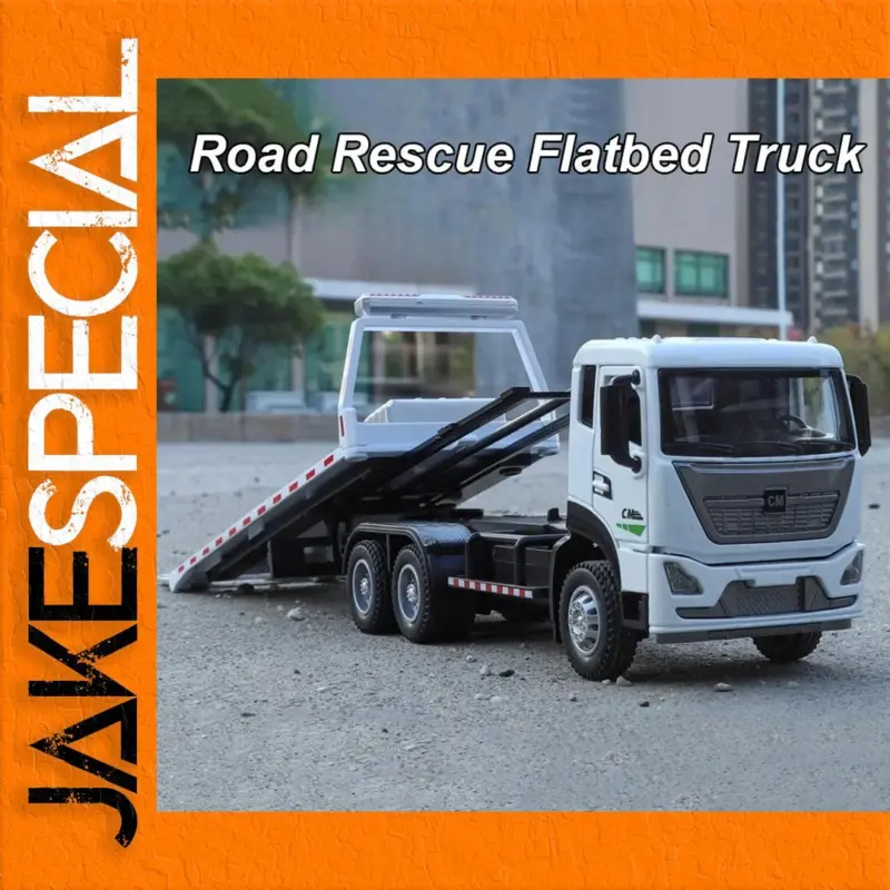 The 1:32 Alloy Flatbed Rescue Truck Model: A Realistic Miniature for Collectors 1 d7c7654b28b8442fa2b948fe product image