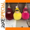 Colorful Plush Keychain with Knitted Cap