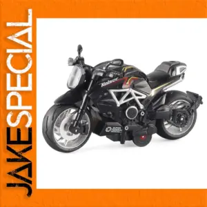 Diecast Off-Road Motorcycle Model in Black