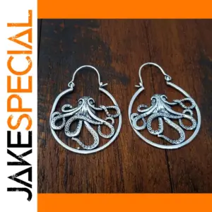 Bold Octopus Hoop Earrings for Women