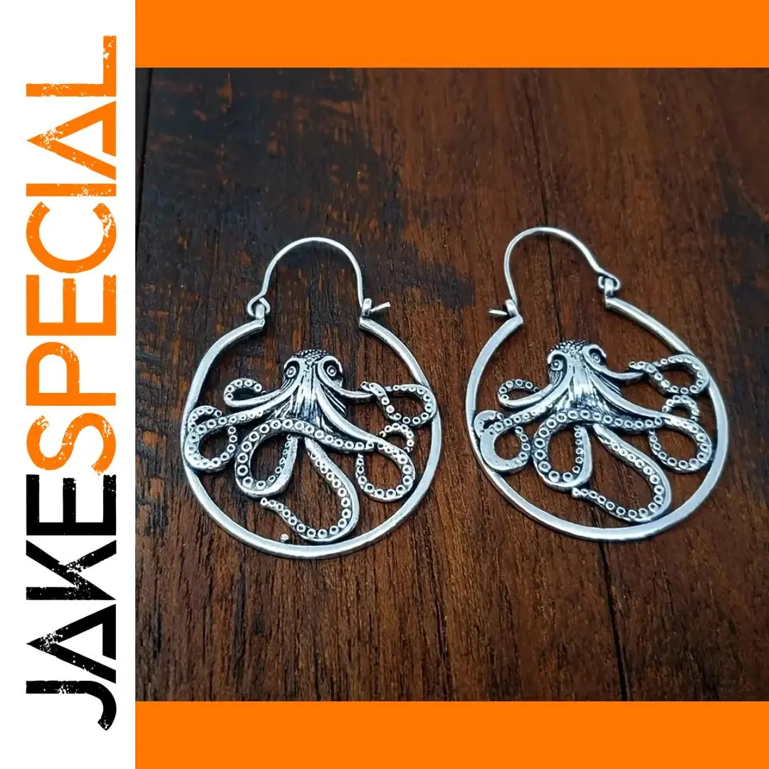 Bold Octopus Hoop Earrings for Women 1 Bold Octopus Hoop Earrings for Women