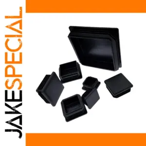 Black Square Pipe Plugs Set for Furniture