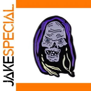 Creepy Cartoon Face Enamel Pin 30mm