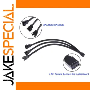 4Pin to 3-Port Fan Splitter Cable 27-30cm