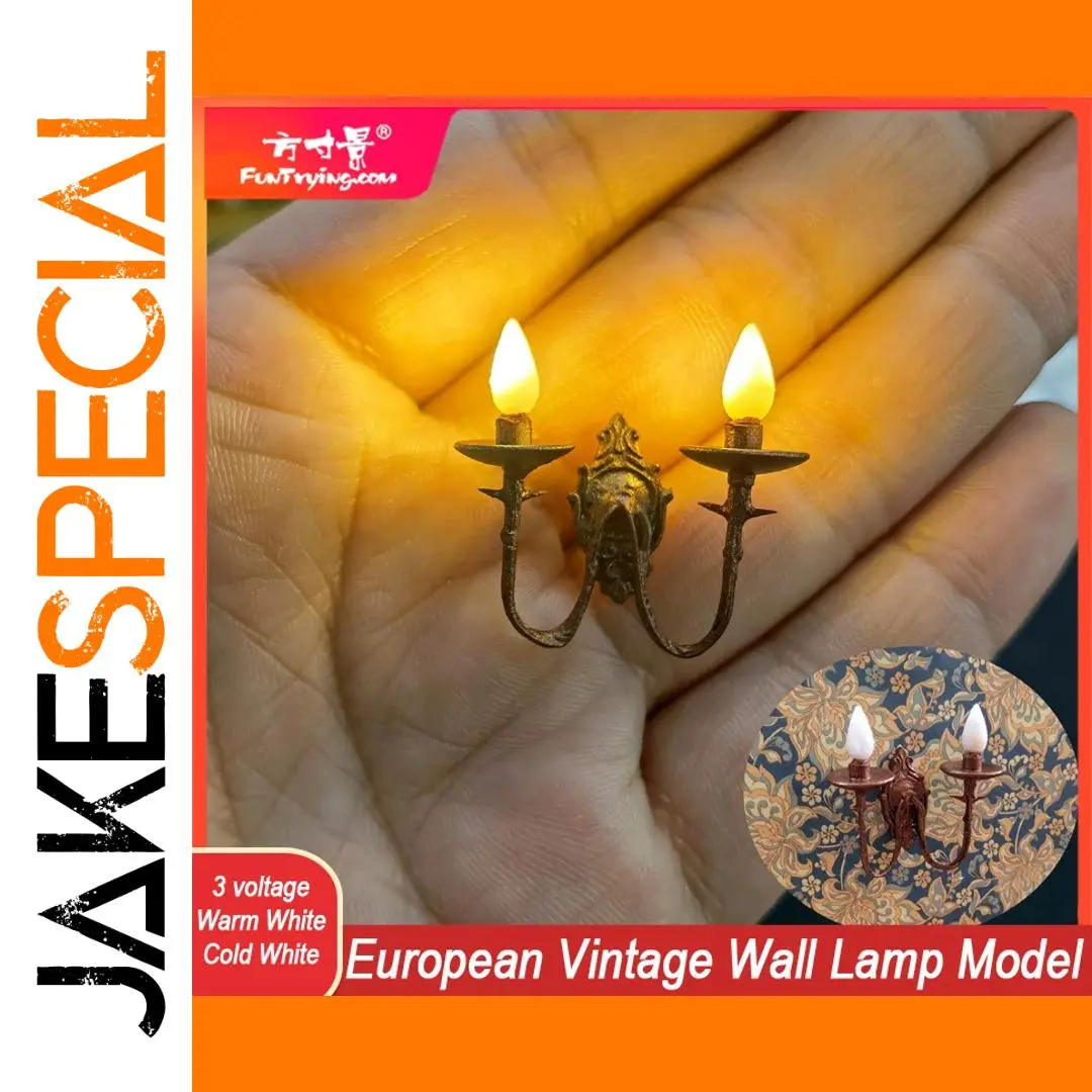 Vintage European Wall Lamp Miniature Model 1 Vintage European Wall Lamp Miniature Model