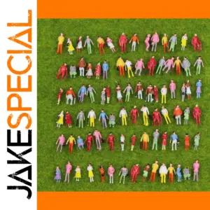 Painted N Scale Miniature Figures Set of 100