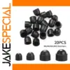Black Plastic Dome Protection Caps Set for Fasteners