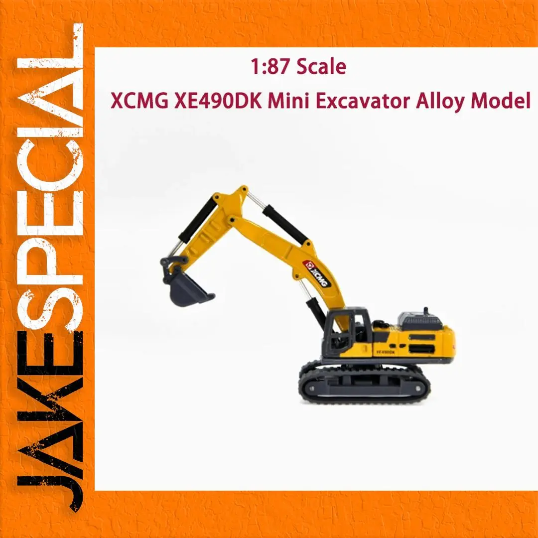 XCMG XE490DK Mini Excavator Model 1:87 Scale 1 XCMG XE490DK Mini Excavator Model 1:87 Scale