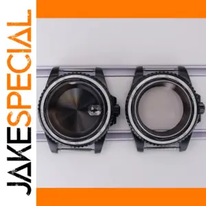 40mm Black Stainless Steel Watch Case for ETA and Miyota