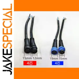 Waterproof M12 and M15 Connector Set