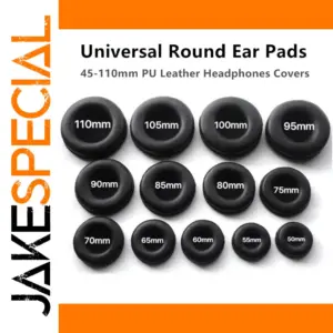 Universal Black Ear Pads for Headphones 45-110mm