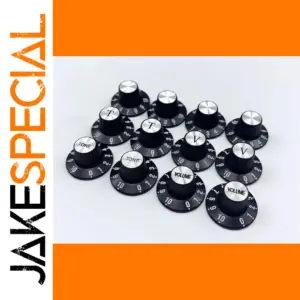 Black Witch Hat Guitar Control Knobs Set