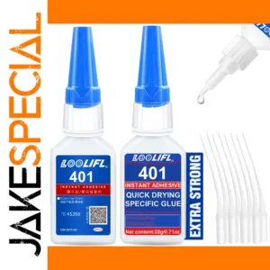 LOOLIFL 401 Super Glue 15ml, Fast Bonding