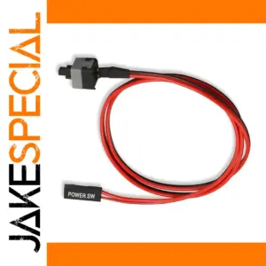 Red Power Reset Switch Cable for PC Motherboards