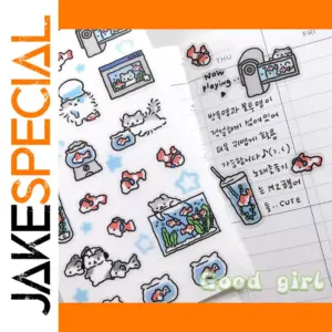Korean Rabbit Graffiti Sticker Set