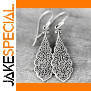 Vintage Floral Geometry Earrings for Women