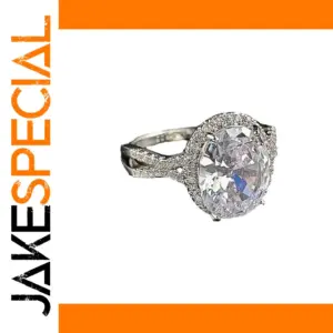 Elegant Silver Cross Ring with Zircon Stones