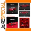 Vibrant Red Diecast Alloy Roadster Model Car