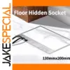 Ultra-Thin Embedded Floor Socket 130x200mm