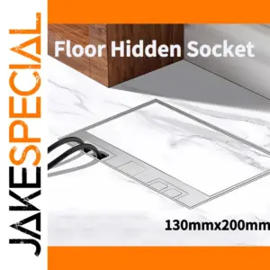 Ultra-Thin Embedded Floor Socket 130x200mm