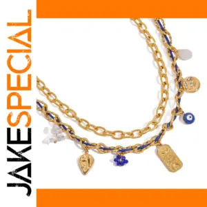Elegant Gold-Tone Stainless Steel Necklace