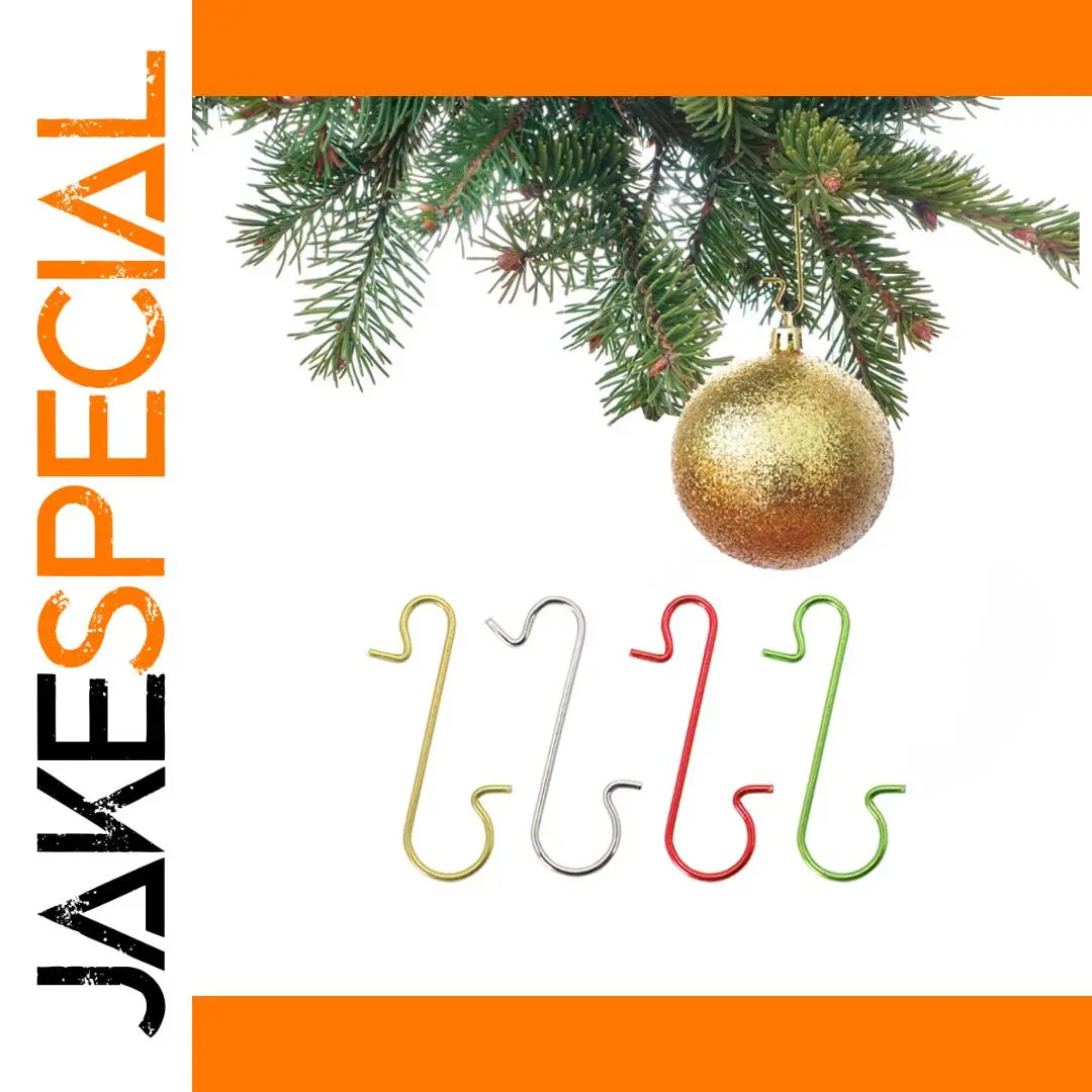 Colorful Metal S-Shaped Christmas Hooks (Set of 40) 1 Colorful Metal S-Shaped Christmas Hooks (Set of 40)