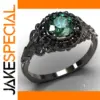 Green Zircon Cocktail Ring for Women