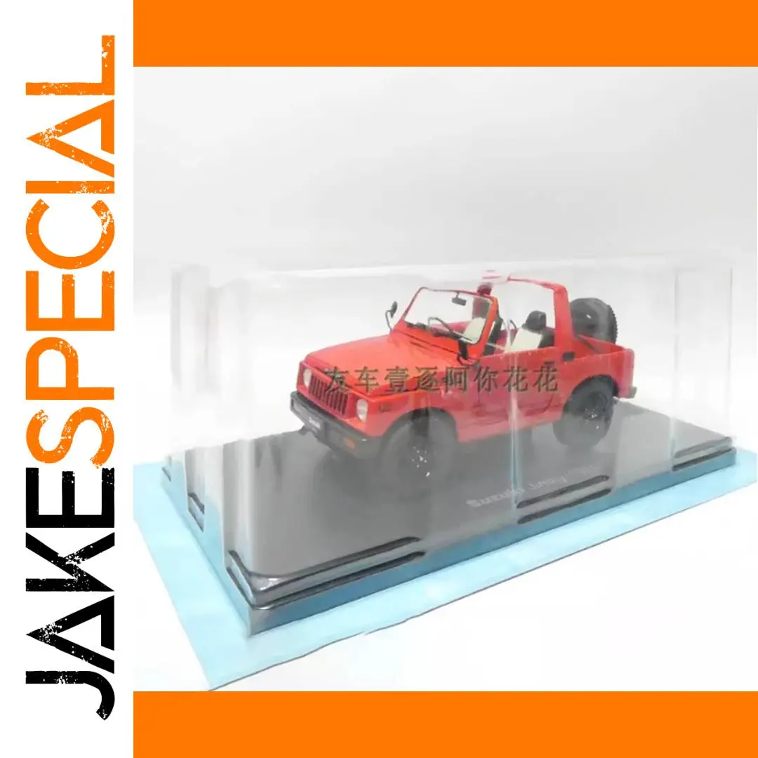Vibrant Red Suzuki Jimny 1981 Diecast Model 1 Vibrant Red Suzuki Jimny 1981 Diecast Model