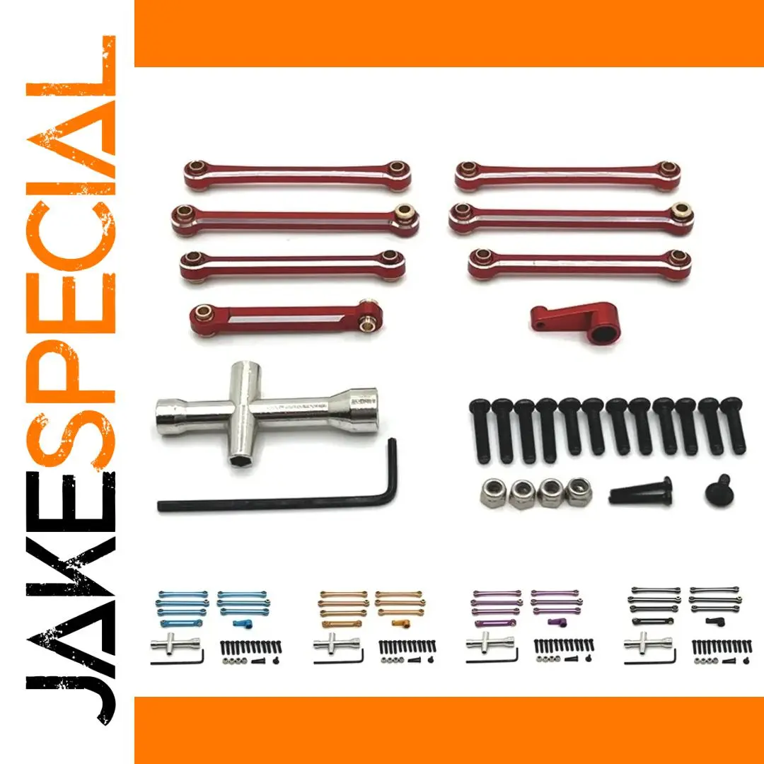 RC Car Metal Tie Rod Set for 1/14 & 1/12 Models 1 RC Car Metal Tie Rod Set for 1/14 & 1/12 Models