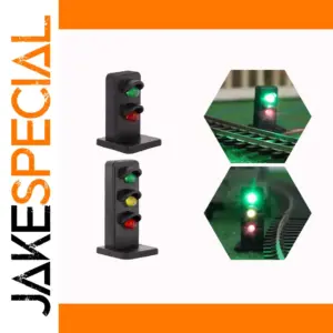 HO Scale Railway Traffic Lights Set with LED Illumination