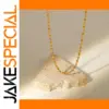 Elegant Stainless Steel Gold Women’s Necklace