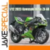 Vibrant Green Kawasaki Ninja ZX-6R Model