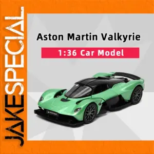 Green Aston Martin Valkyrie Diecast Model 1:36 Scale