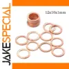 Set of 20 Copper Washers for Sealing