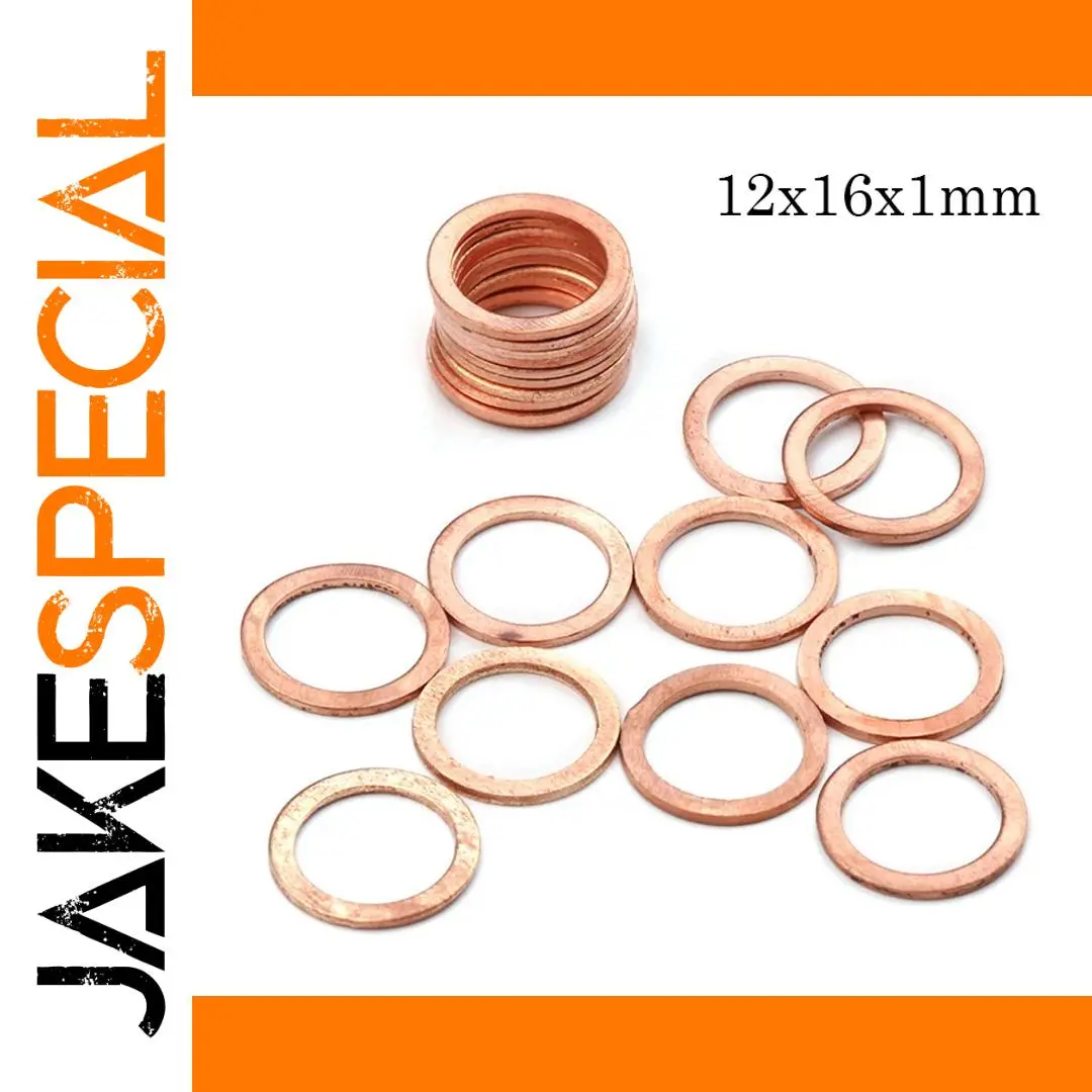 Set of 20 Copper Washers for Sealing 1 Set of 20 Copper Washers for Sealing