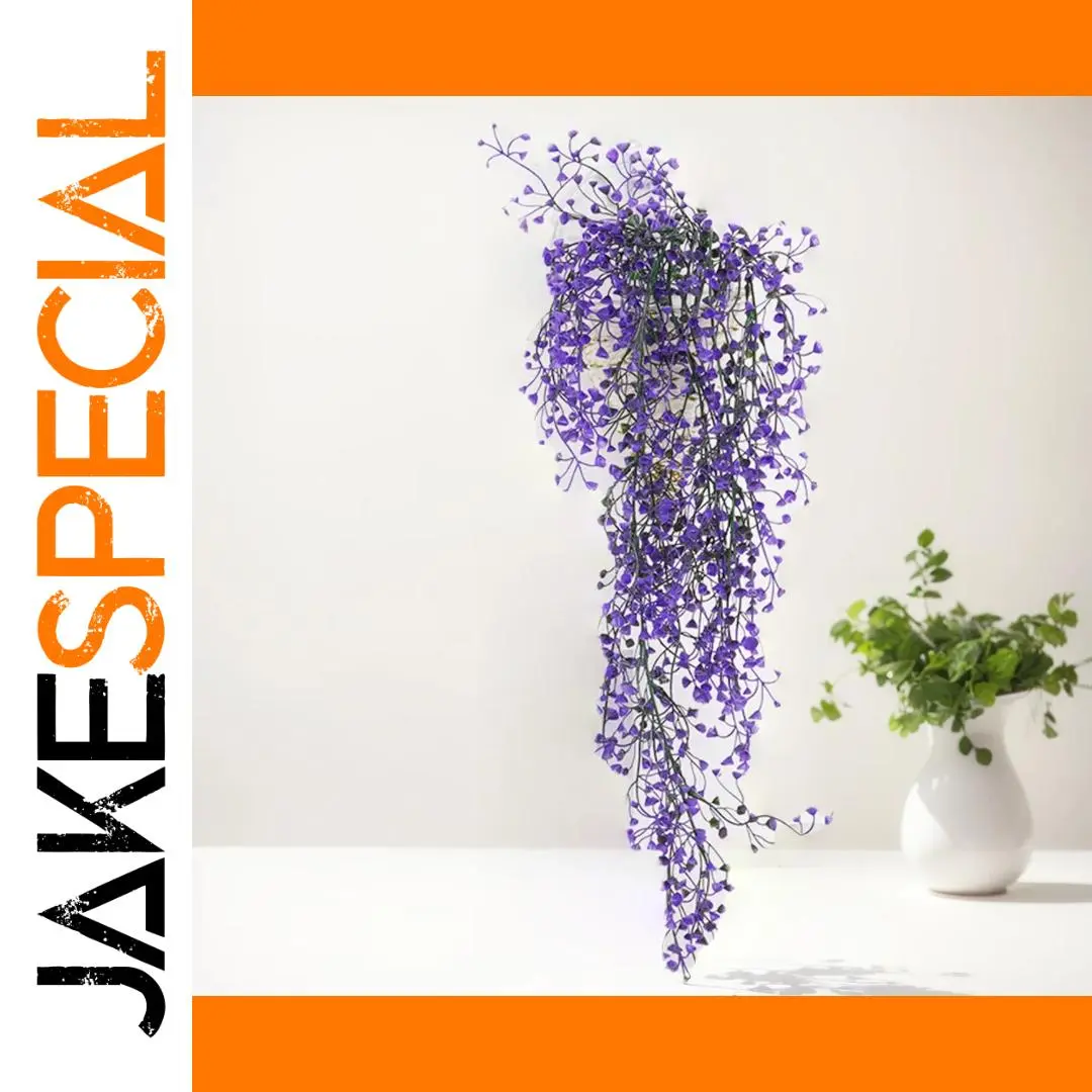 Artificial Green Vine Wall Decor - 80cm, Purple Leaves 1 Artificial Green Vine Wall Decor - 80cm, Purple Leaves