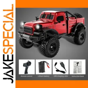 Bold Red Off-Road RC Pickup Truck