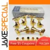 J-109 Gold Guitar Tuning Peg Set with Art Deco Style
