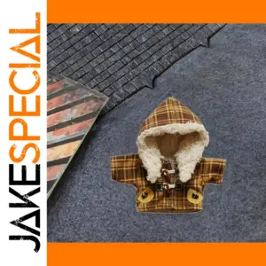 15cm Doll Coat with Faux-Fur Hood