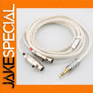 High-Quality 16-Core OCC Silver Headphone Cable