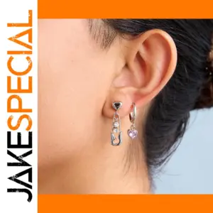 Stainless Steel Heart Earrings for Women