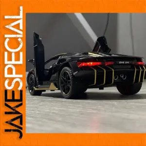 1:24 Scale Diecast Sports Car Model in Bright Colors