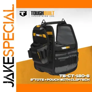 Rugged 8-inch Tool Tote and Pouch Set
