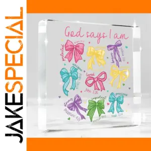 Pink Bow Faith Inspirational Decor