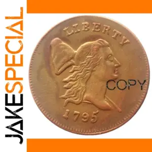 Vintage Liberty Cap Half Cent Replica Coin