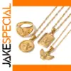 Stainless Steel Gold Angel Necklace Collection