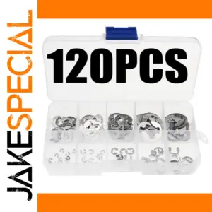 120-Piece Stainless Steel Circlip Set for Machinery