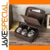 Vintage Leather Watch Travel Case for Men